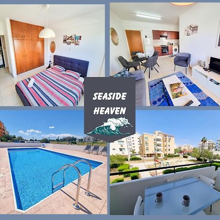 Seaside Heaven Apartment With Pool Larnaca Esterno foto